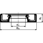 G25x35x7 VIAS Dichtomatik 46065